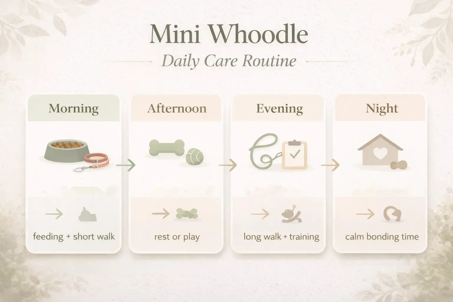 Mini Whoodle daily care guide