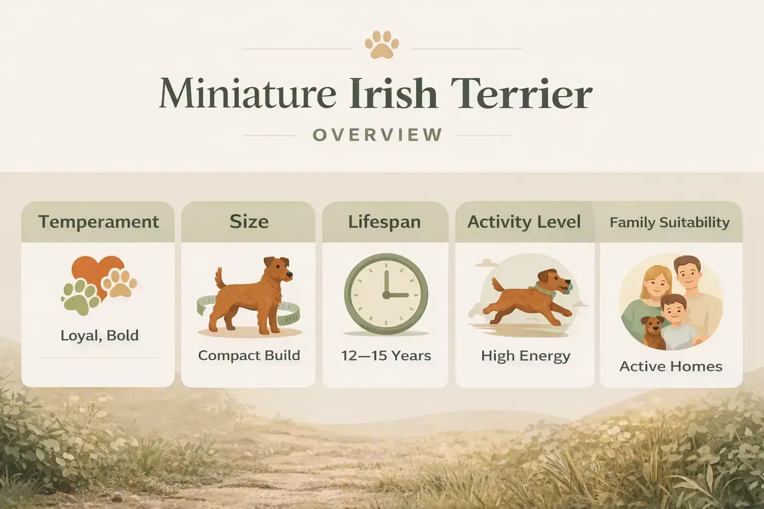 Miniature Irish Terrier Overview