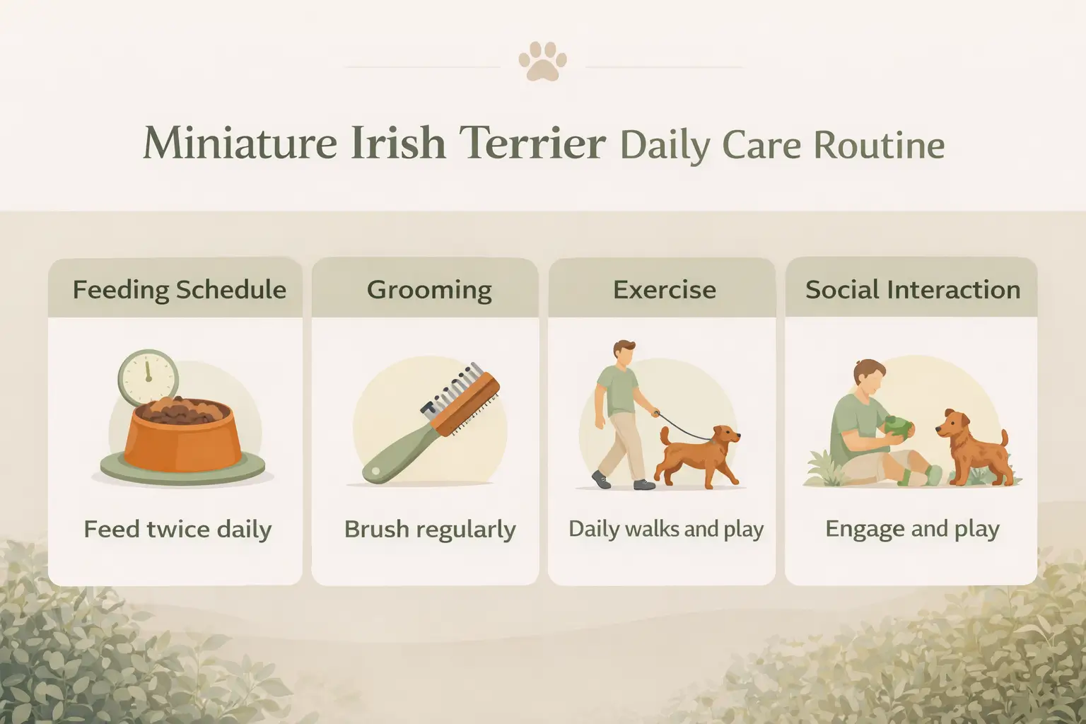 Miniature Irish Terrier care guide