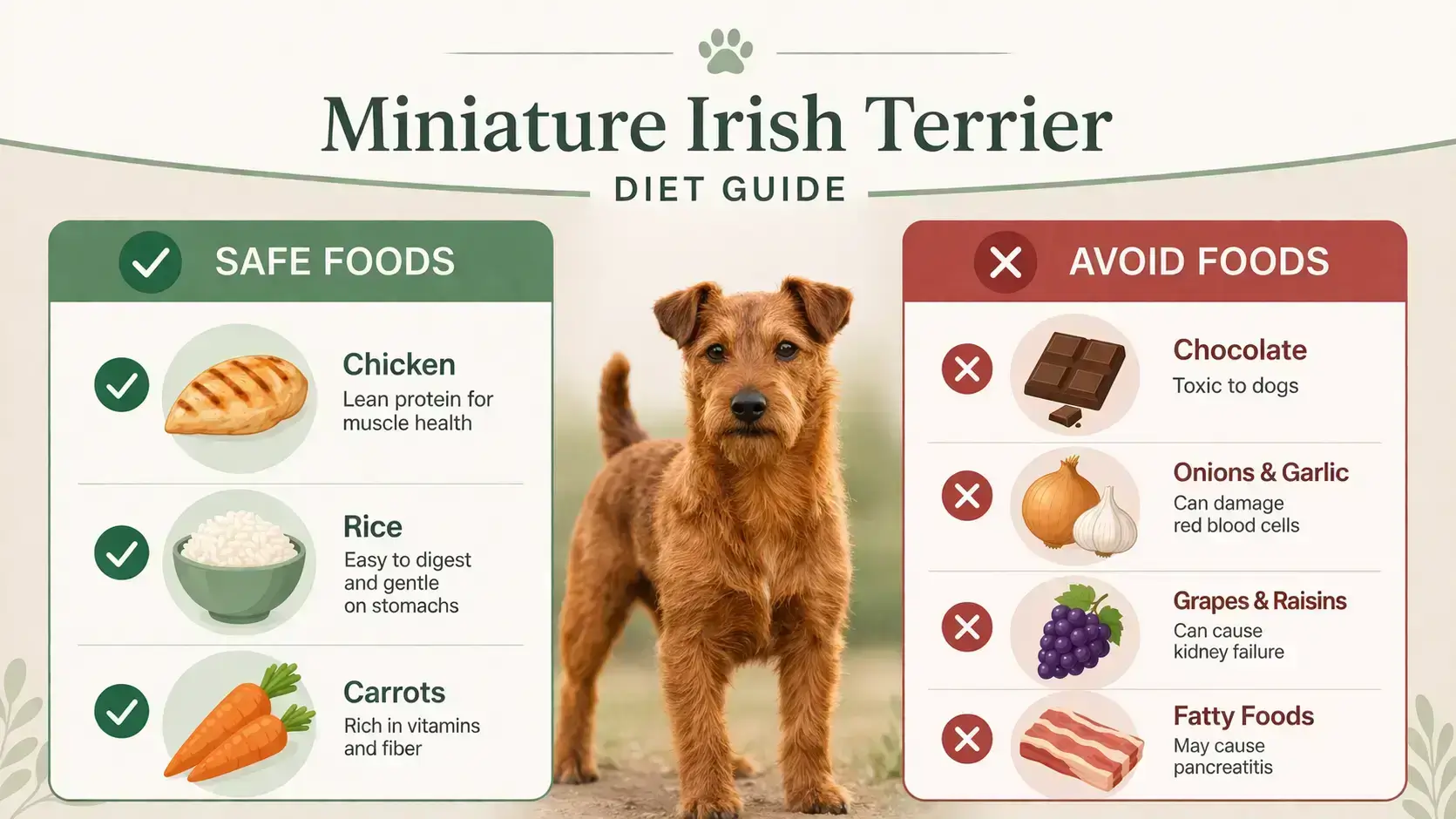 Miniature Irish Terrier diet guide