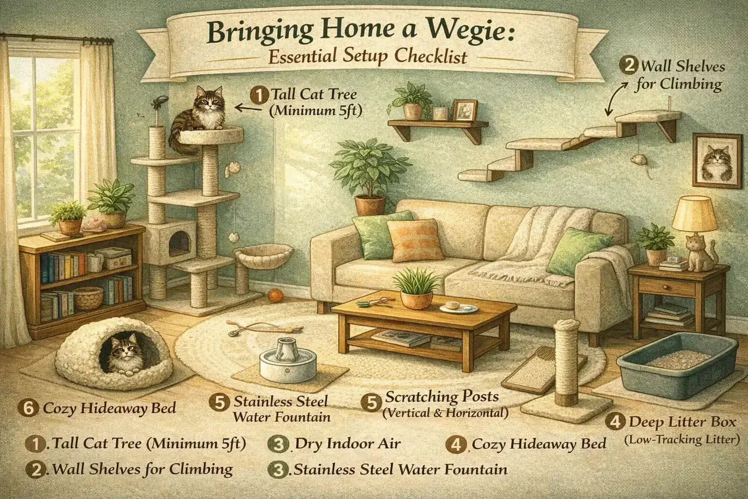 Norwegian Forest Kitten Checklist