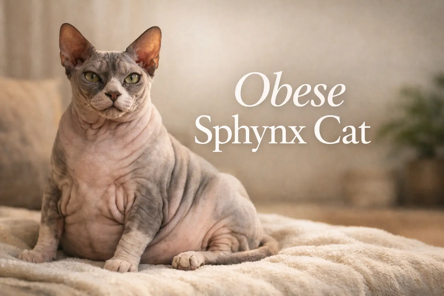 Obese Sphynx Cat