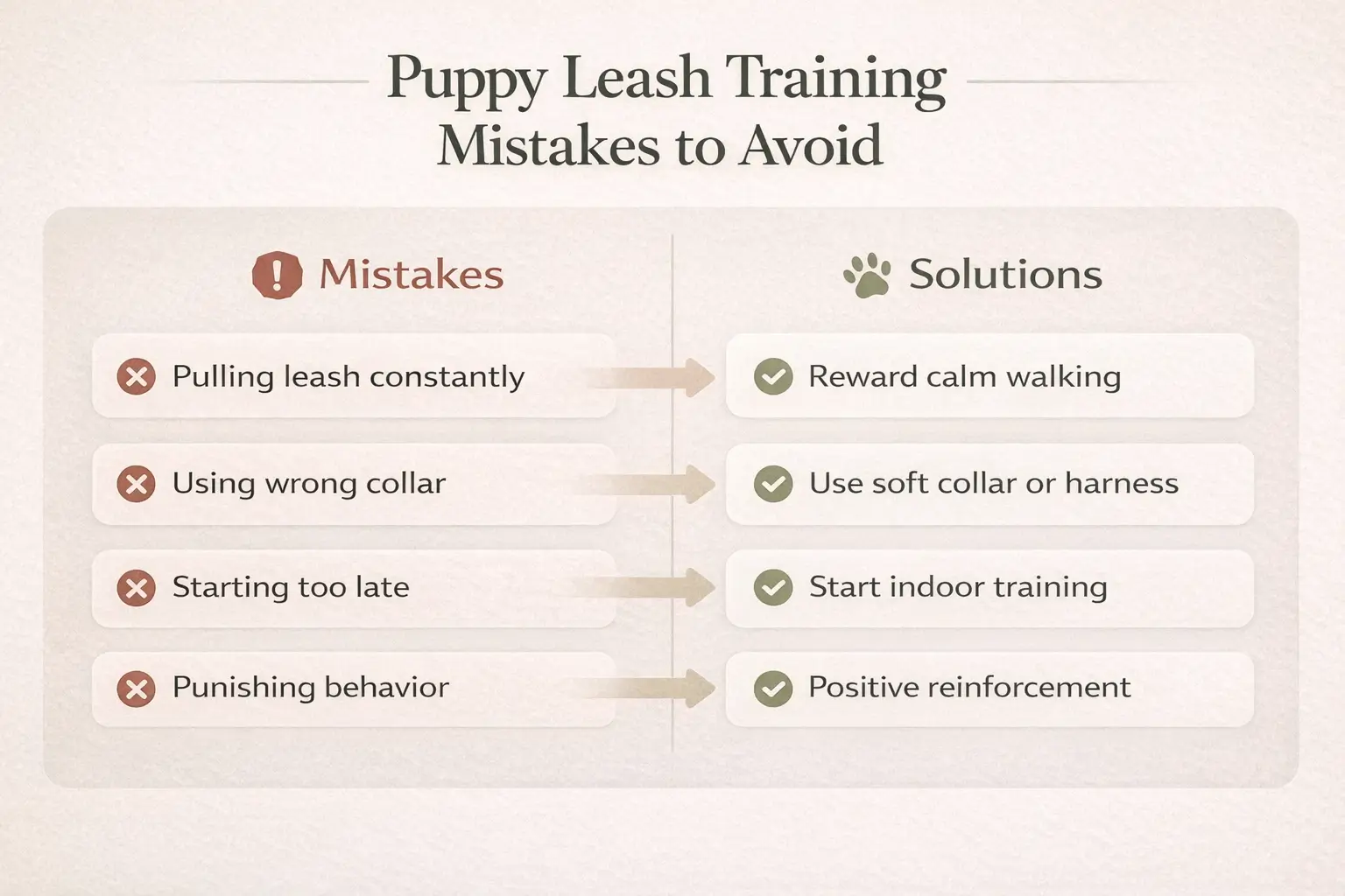 Puppy Leash Training Mistakes to Avoid