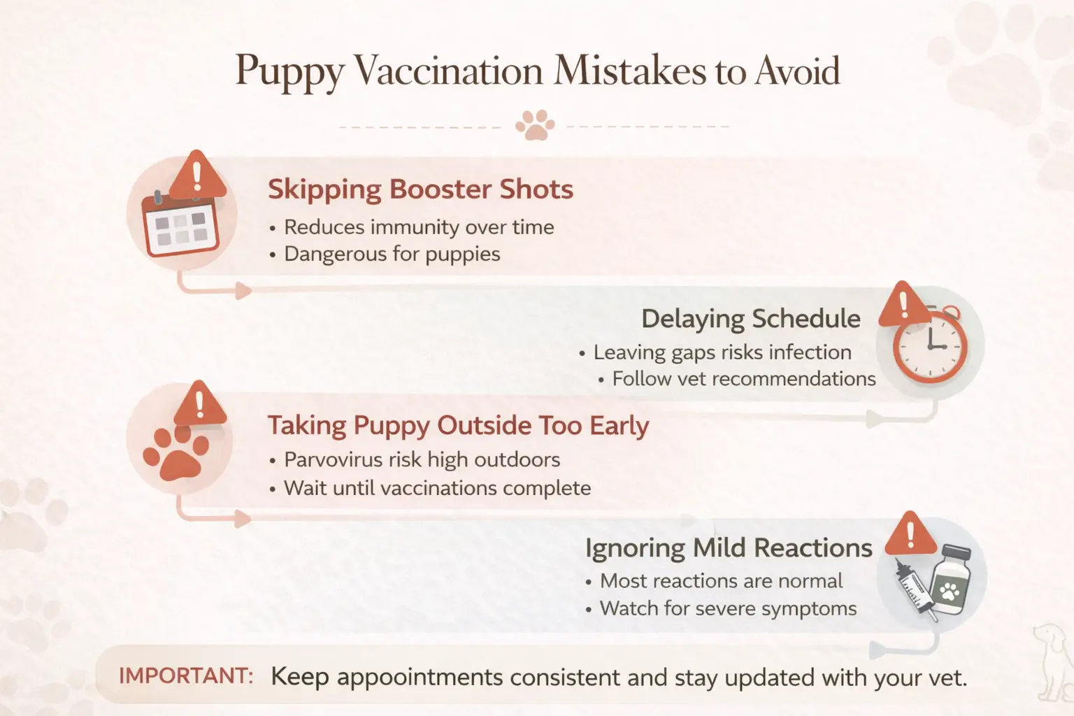 Puppy Vaccination Mistakes to Avoid