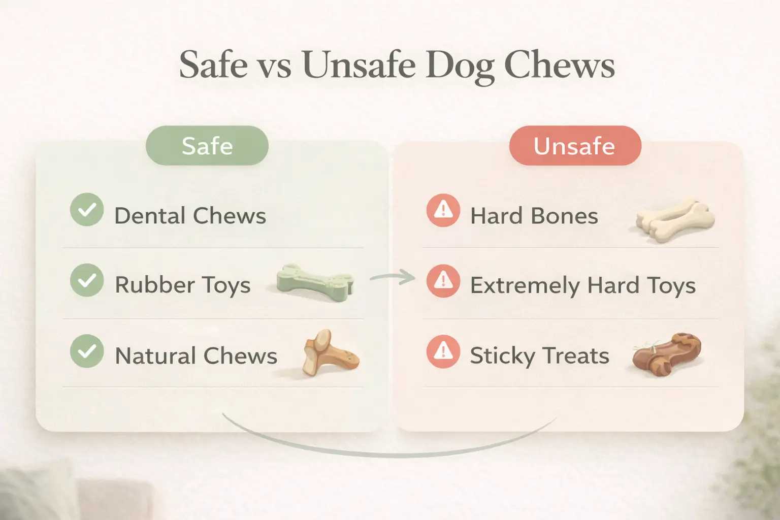Safe vs Unsafe Dog Chews