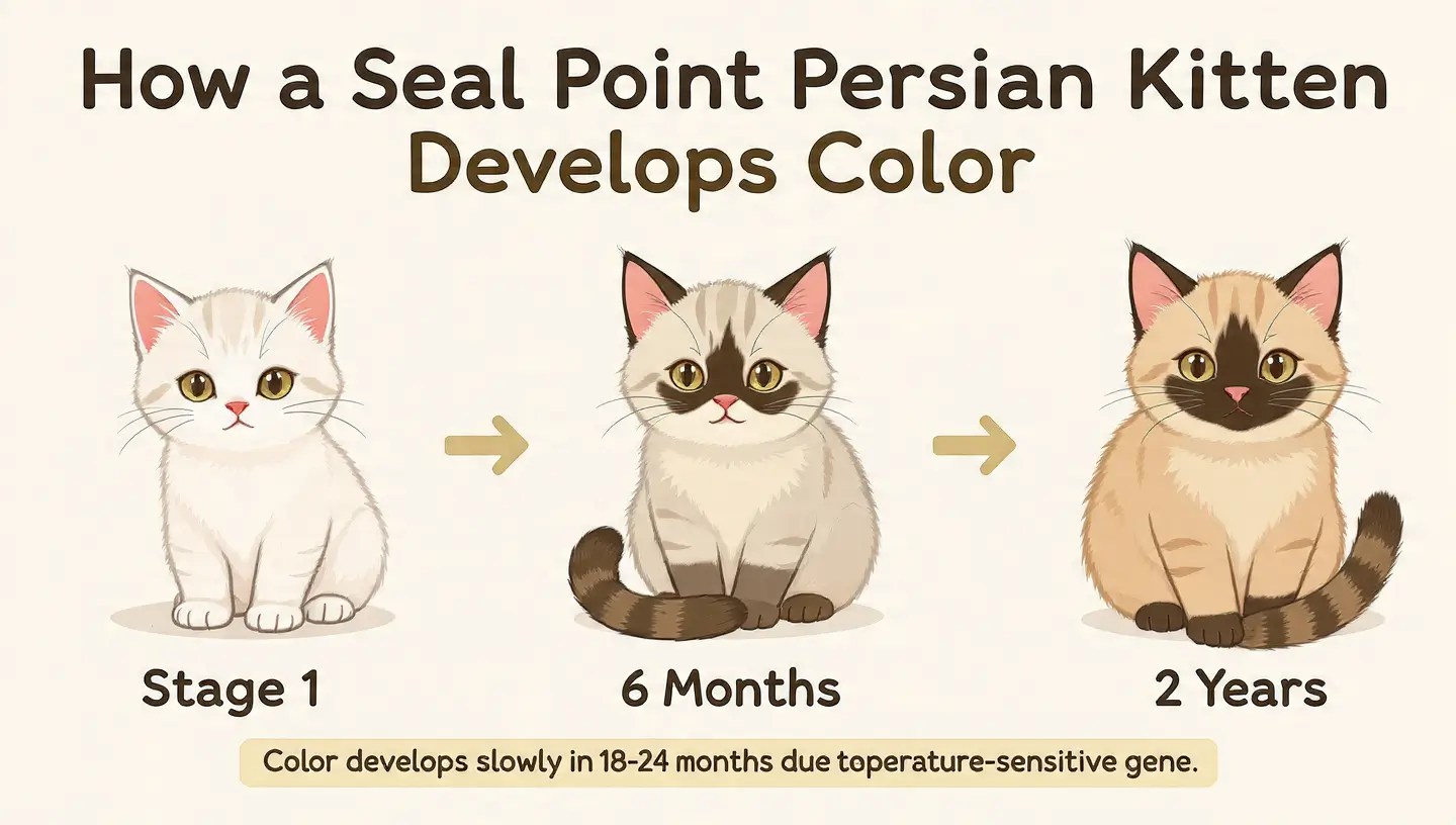 Seal Point Color Development Timeline