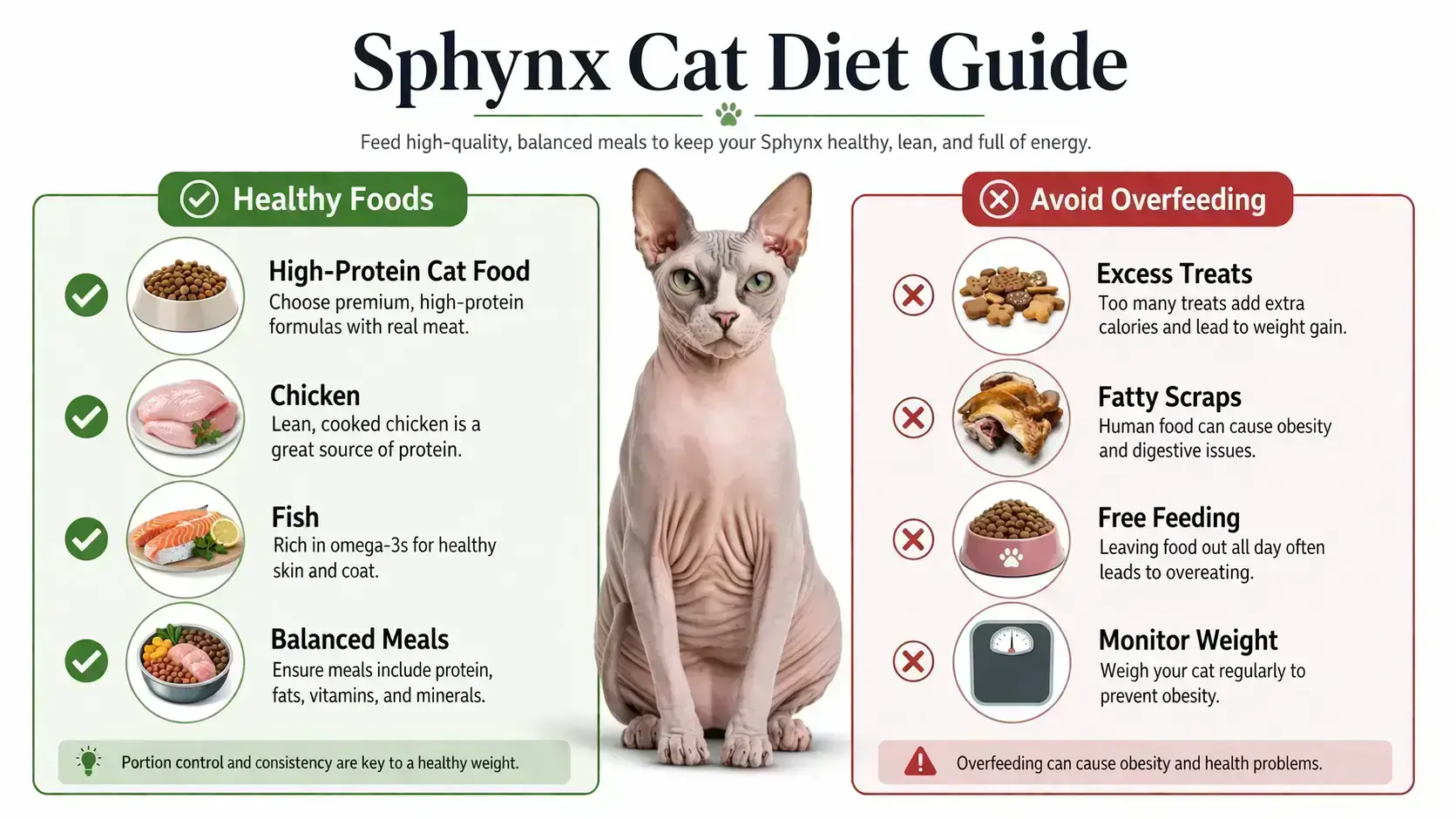Sphynx cat diet guide