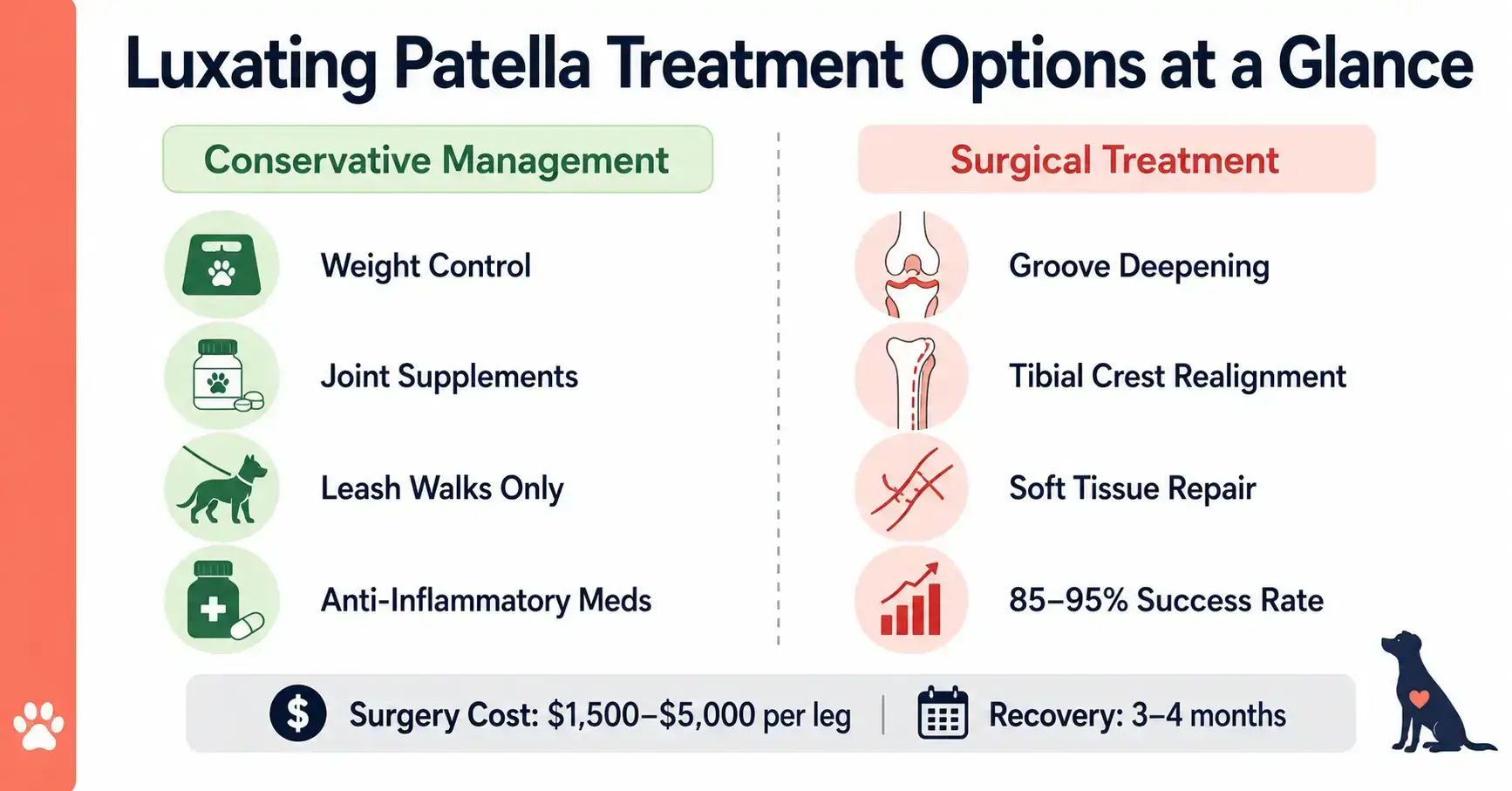 Treatment options for patellar luxation