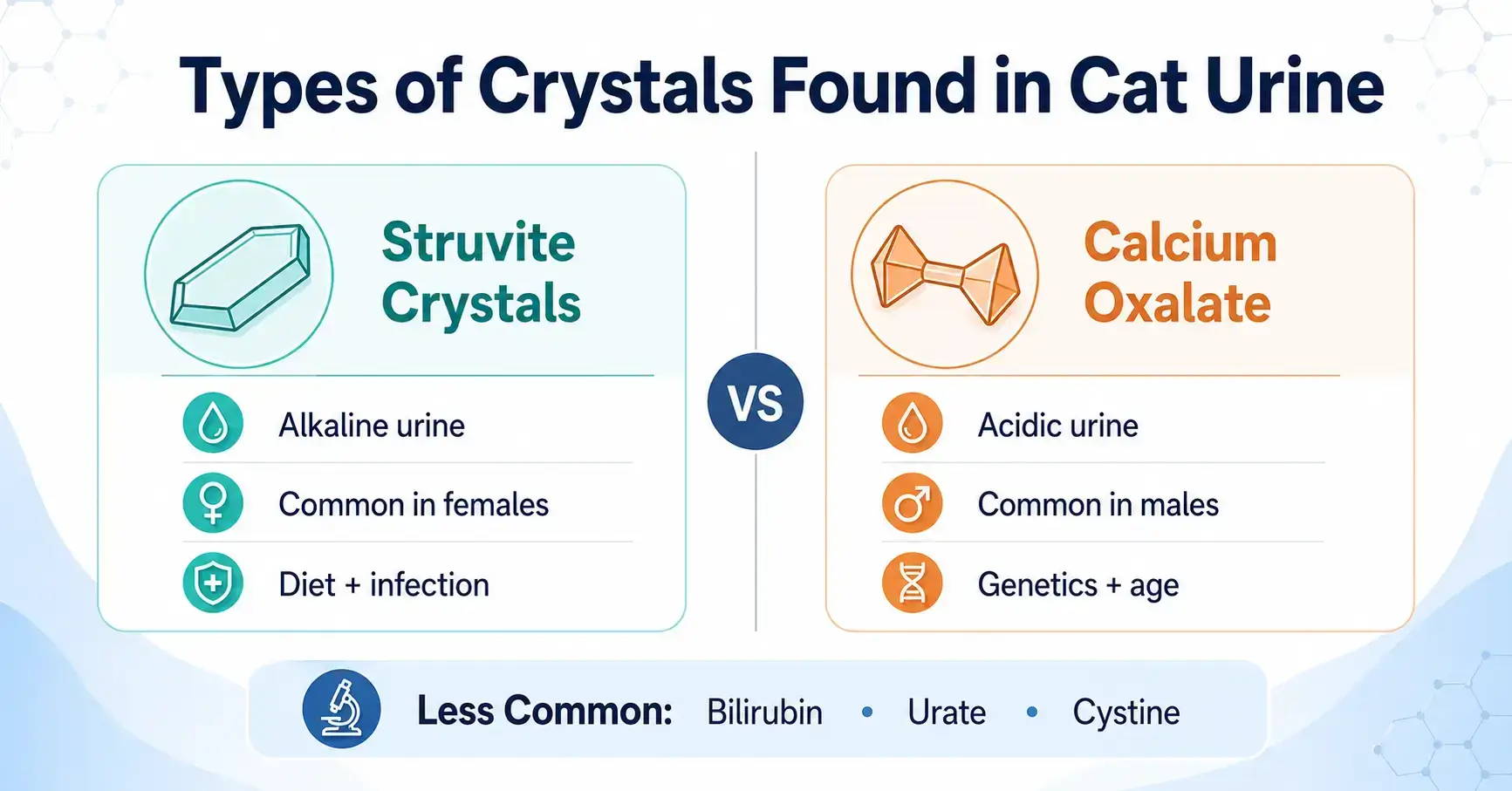 Types of Urinary Crystals in Cats