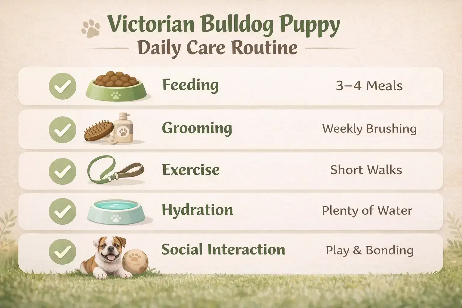 Victorian Bulldog puppy care guide