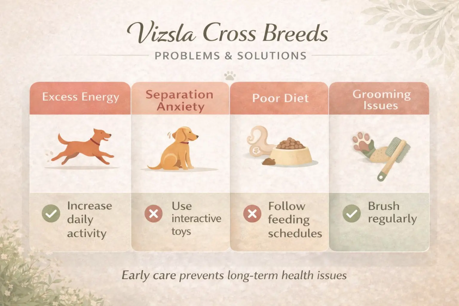 Vizsla cross breed problems and solutions