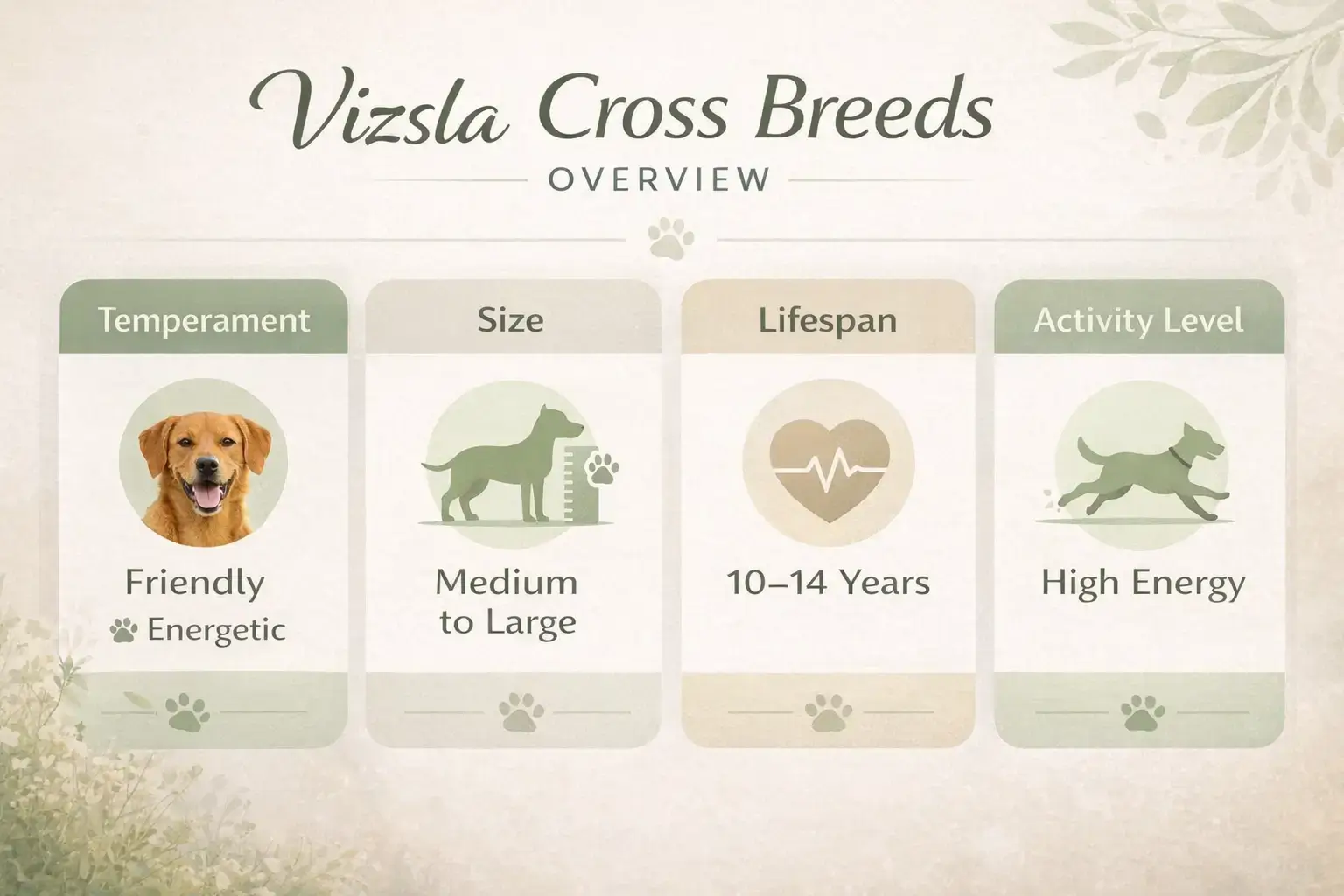 Vizsla cross breed traits overview