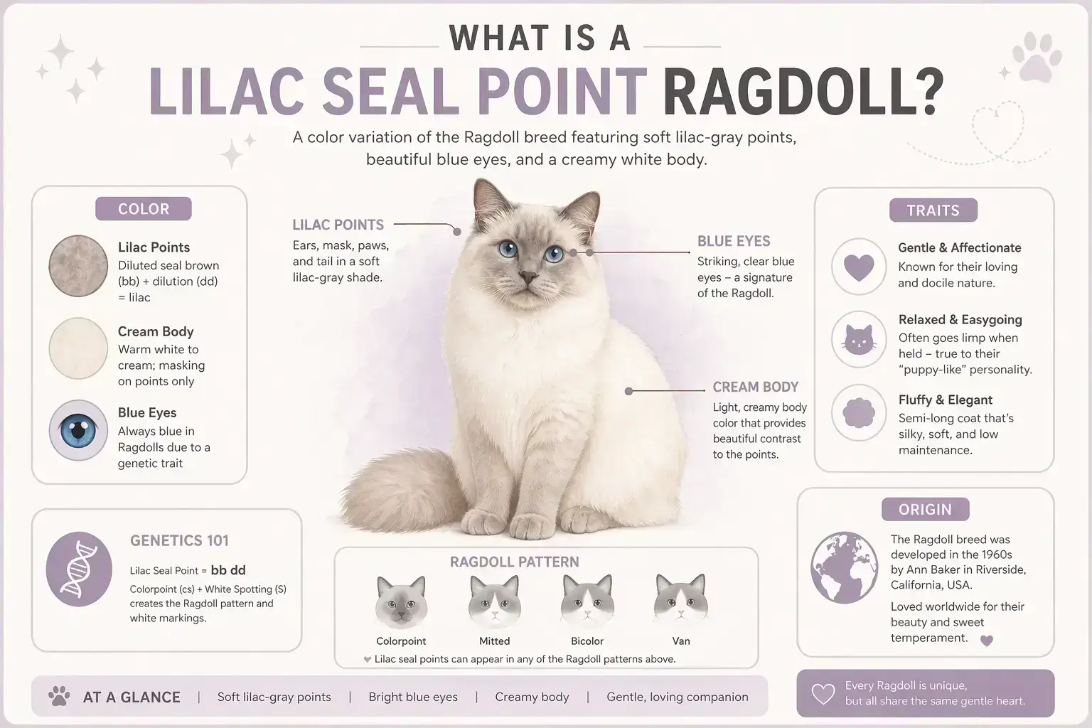What is a lilac seal point ragdoll