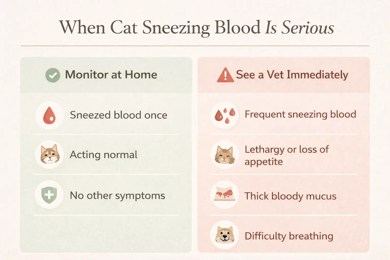 When Cat Sneezing Blood Is Serious