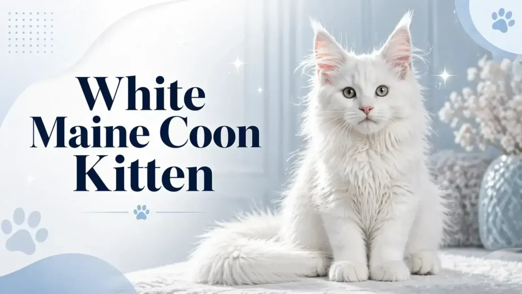 White Maine Coon Kitten