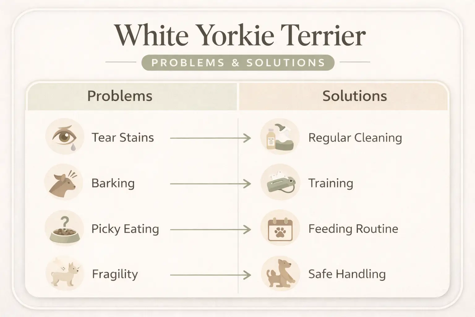 White Yorkie Terrier Problems & Solutions