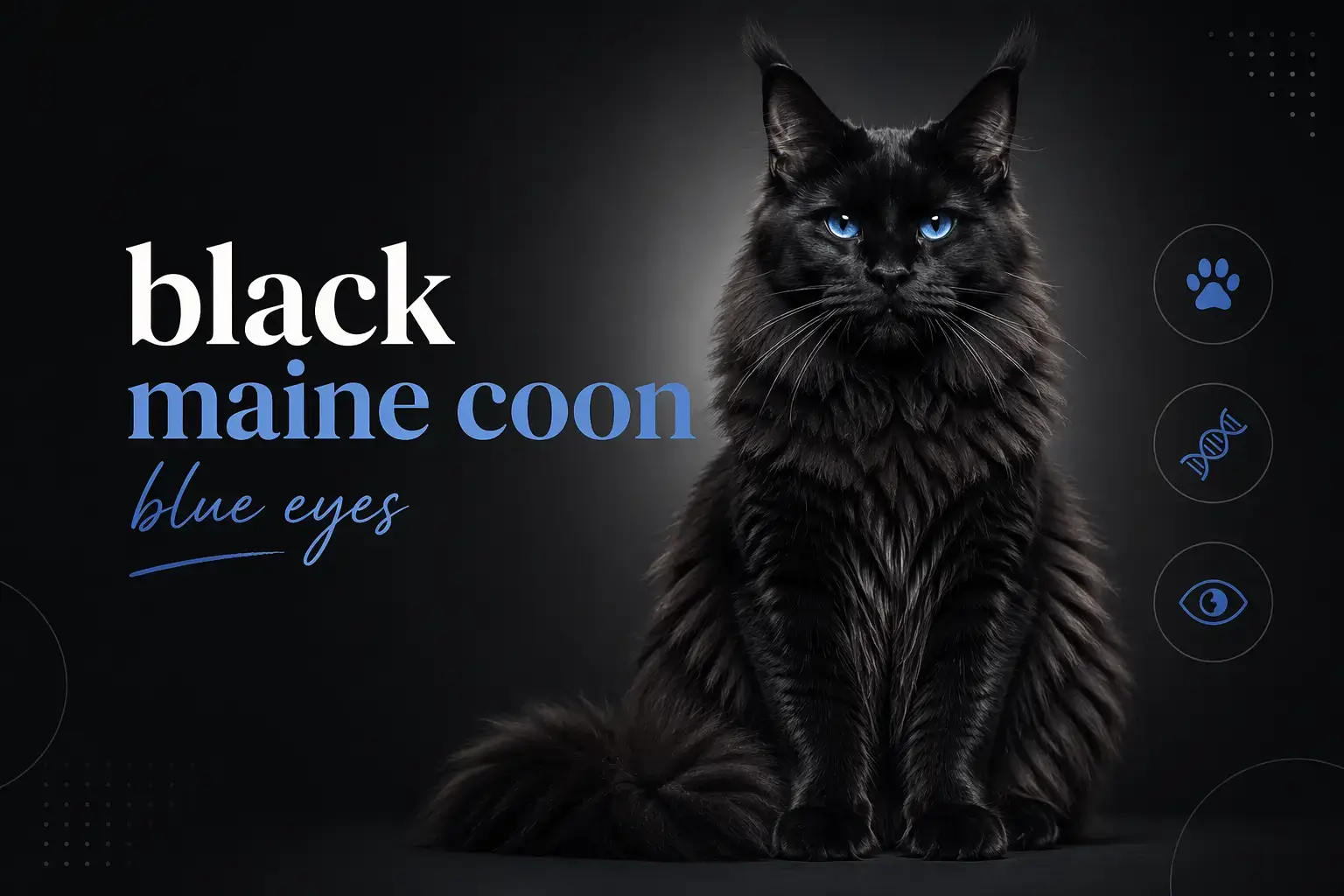 black maine coon blue eyes