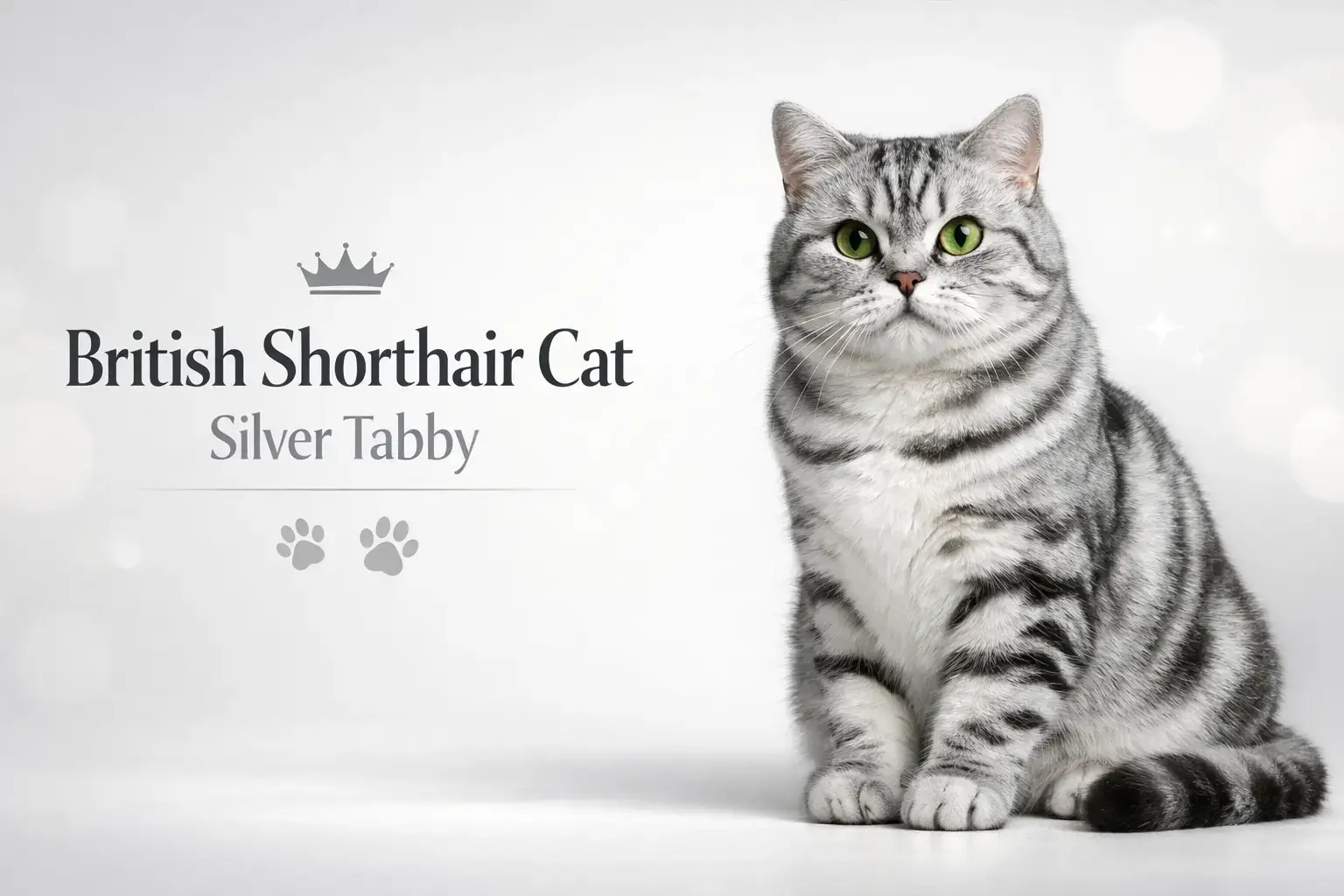 british shorthair cat silver tabby