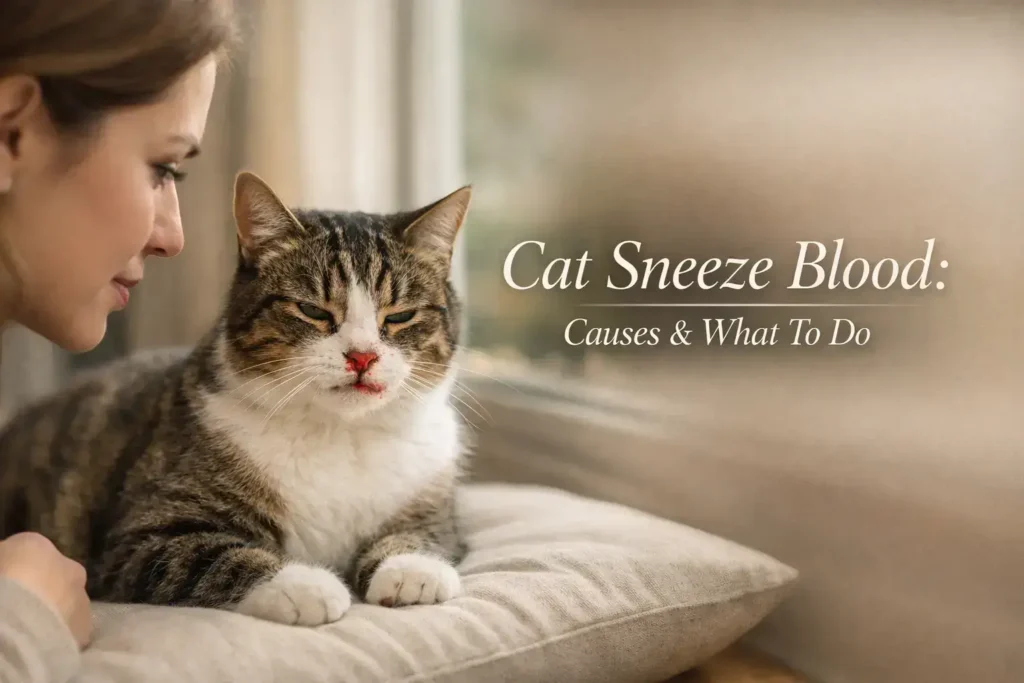 cat sneeze blood