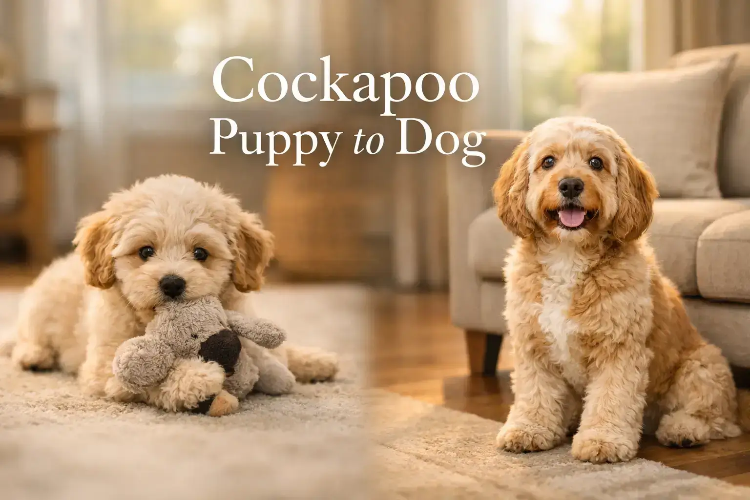 cockapoo puppy to dog
