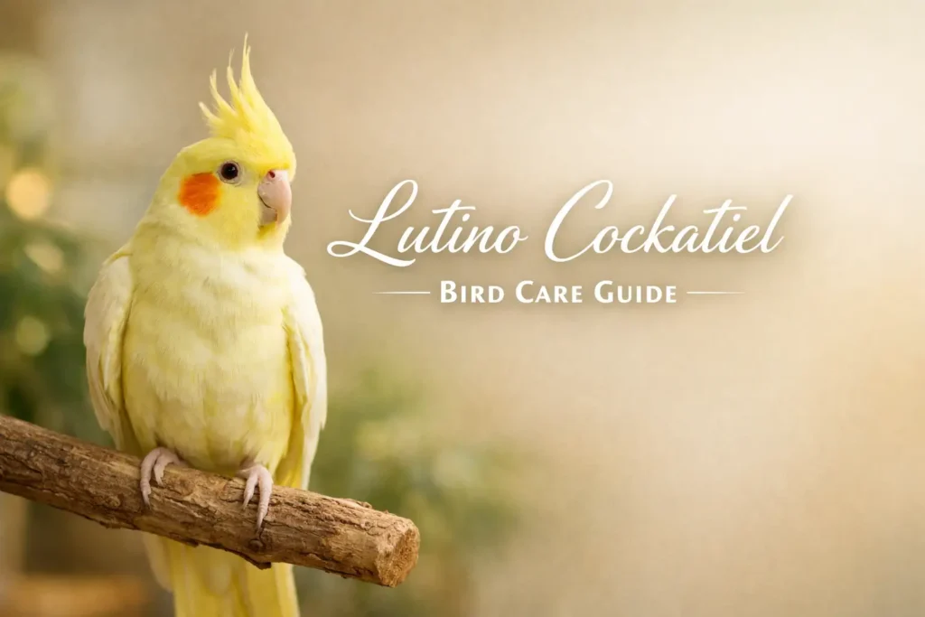 lutino cockatiel bird