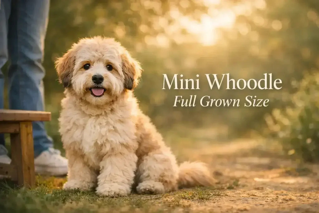 mini whoodle full grown size