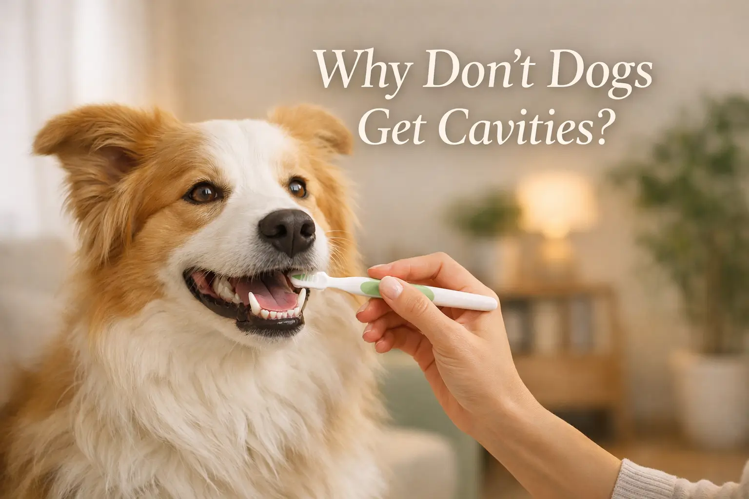 why don't dogs get cavities