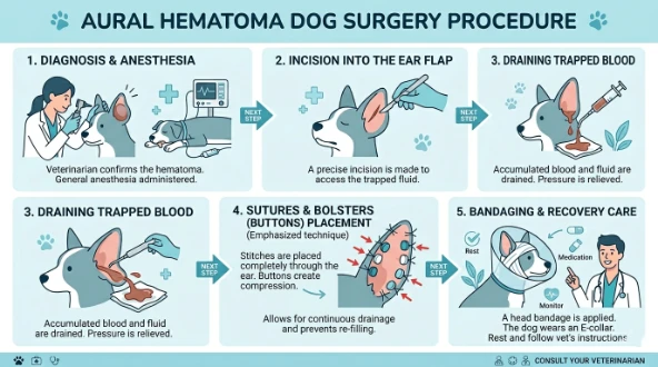 aural hematoma dog surgery