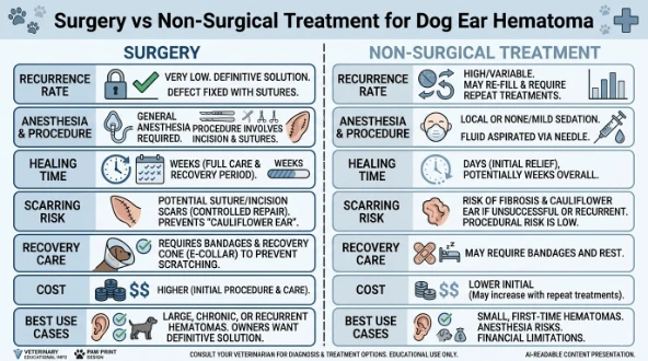 aural hematoma dog surgery