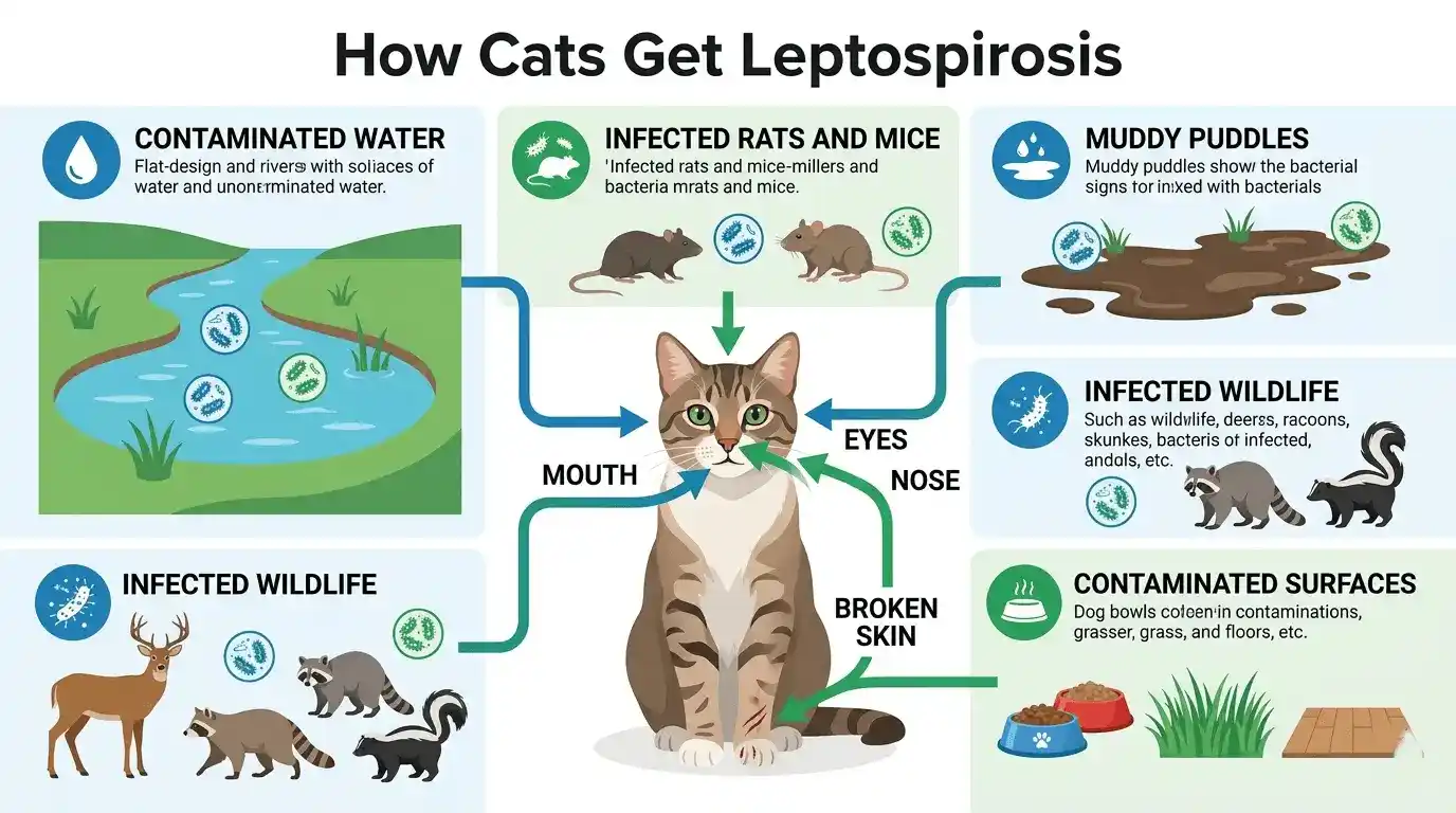 can cats get leptospirosis