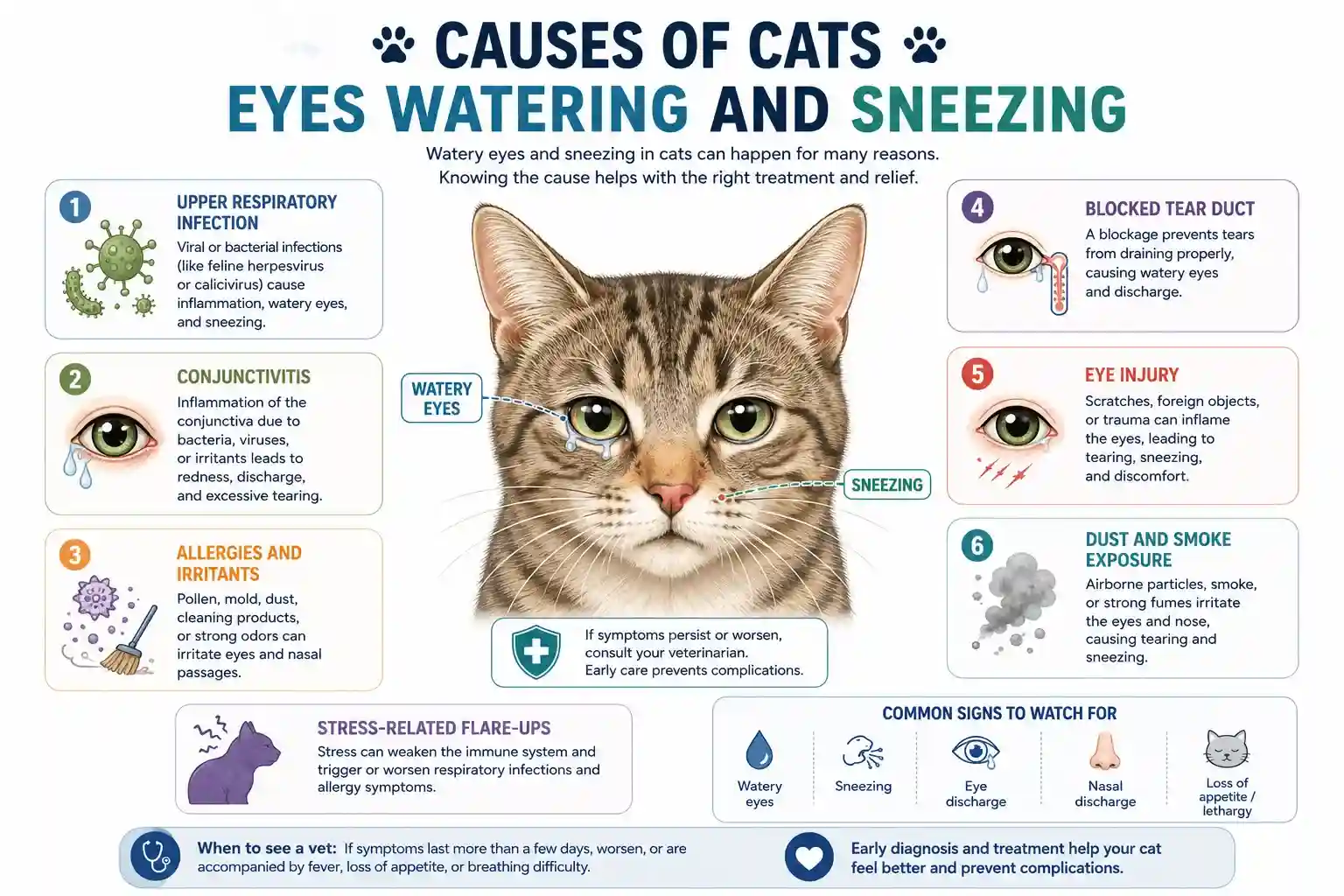 cats eyes watering and sneezing