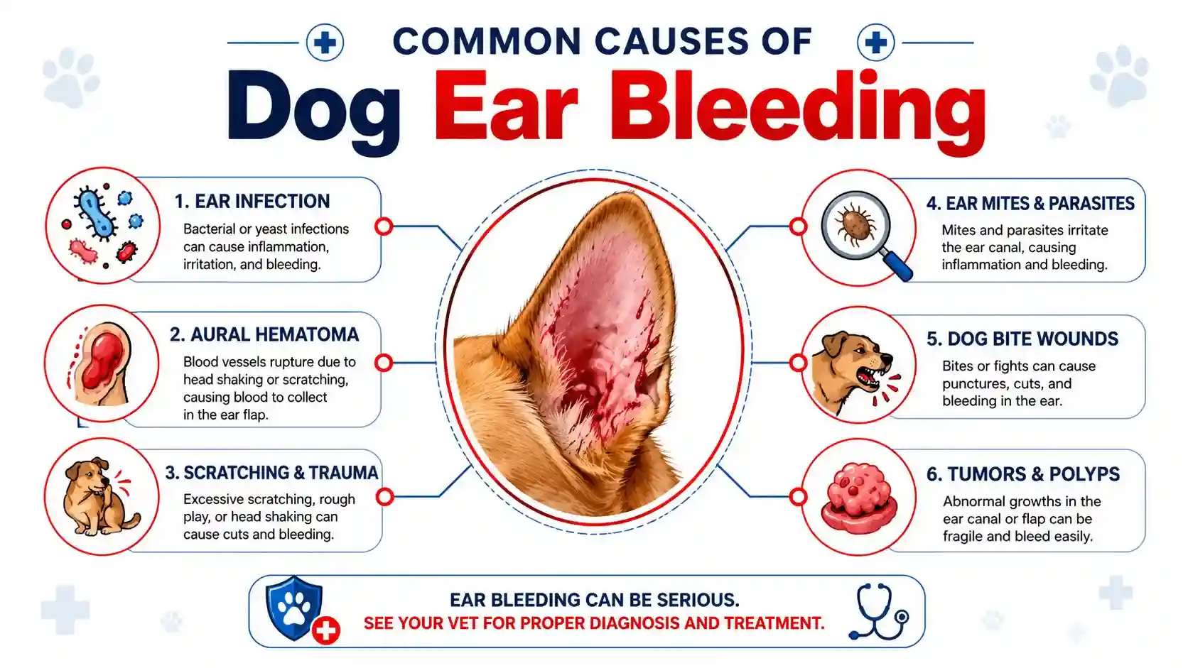 dog ear bleeding