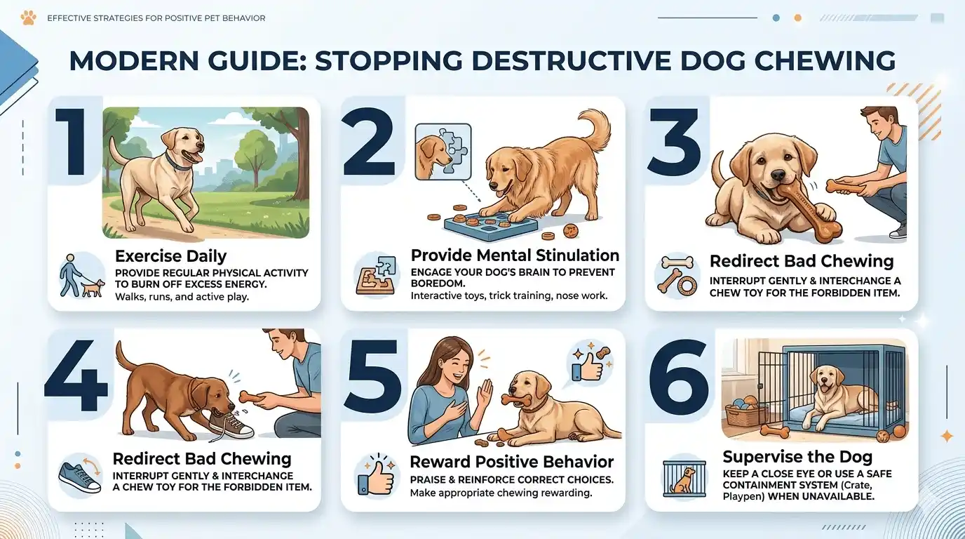 how to stop a dog from chewing everything