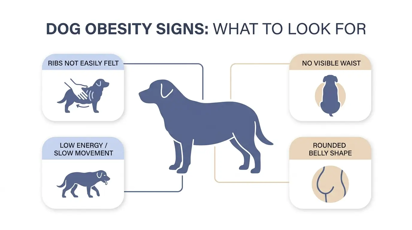 how to tell if dog is overweight
