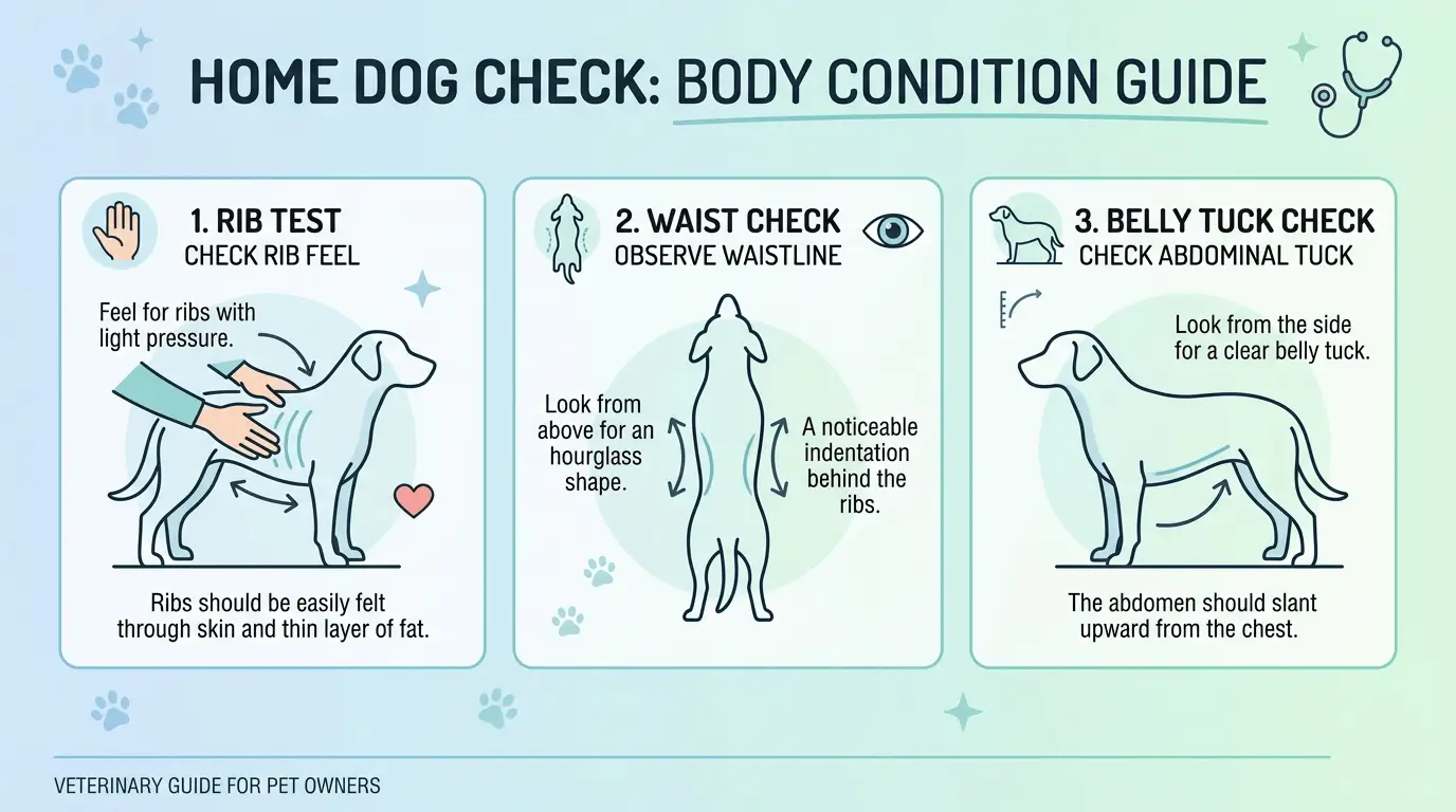 how to tell if dog is overweight