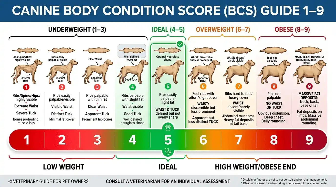 how to tell if dog is overweight