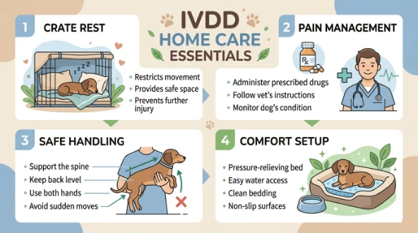 how to treat ivdd in dogs at home