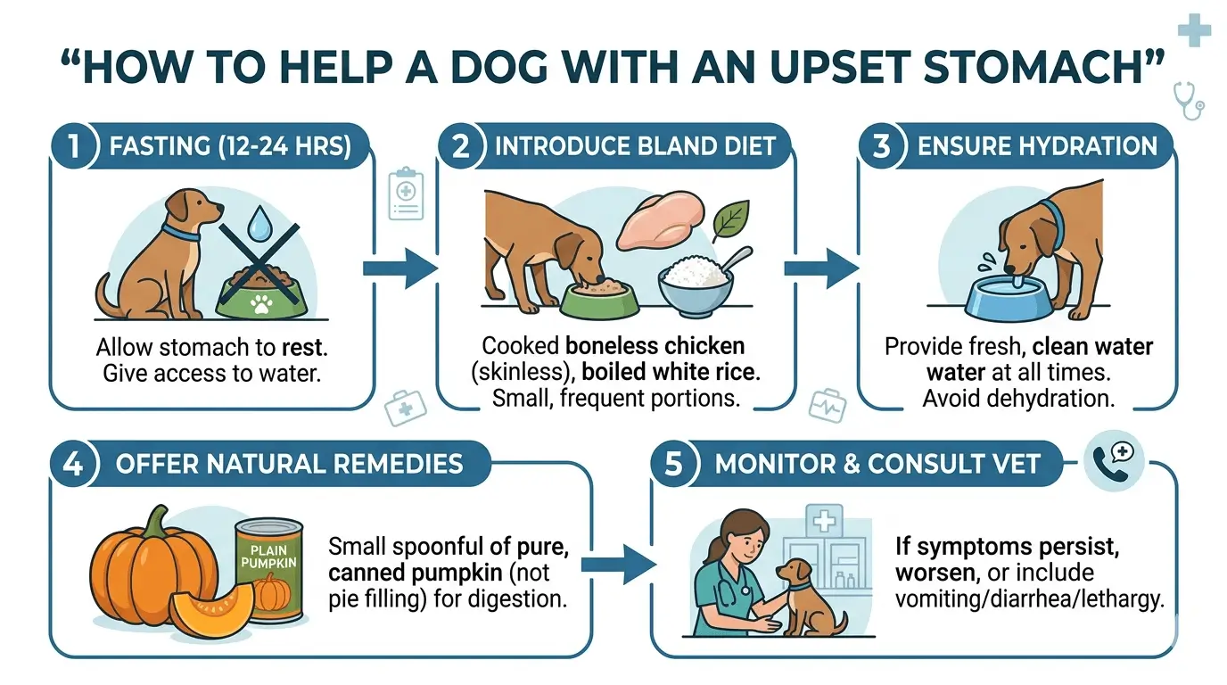 signs of upset stomach in dogs