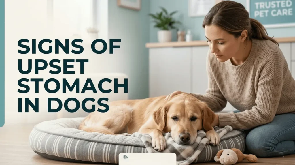 signs of upset stomach in dogs