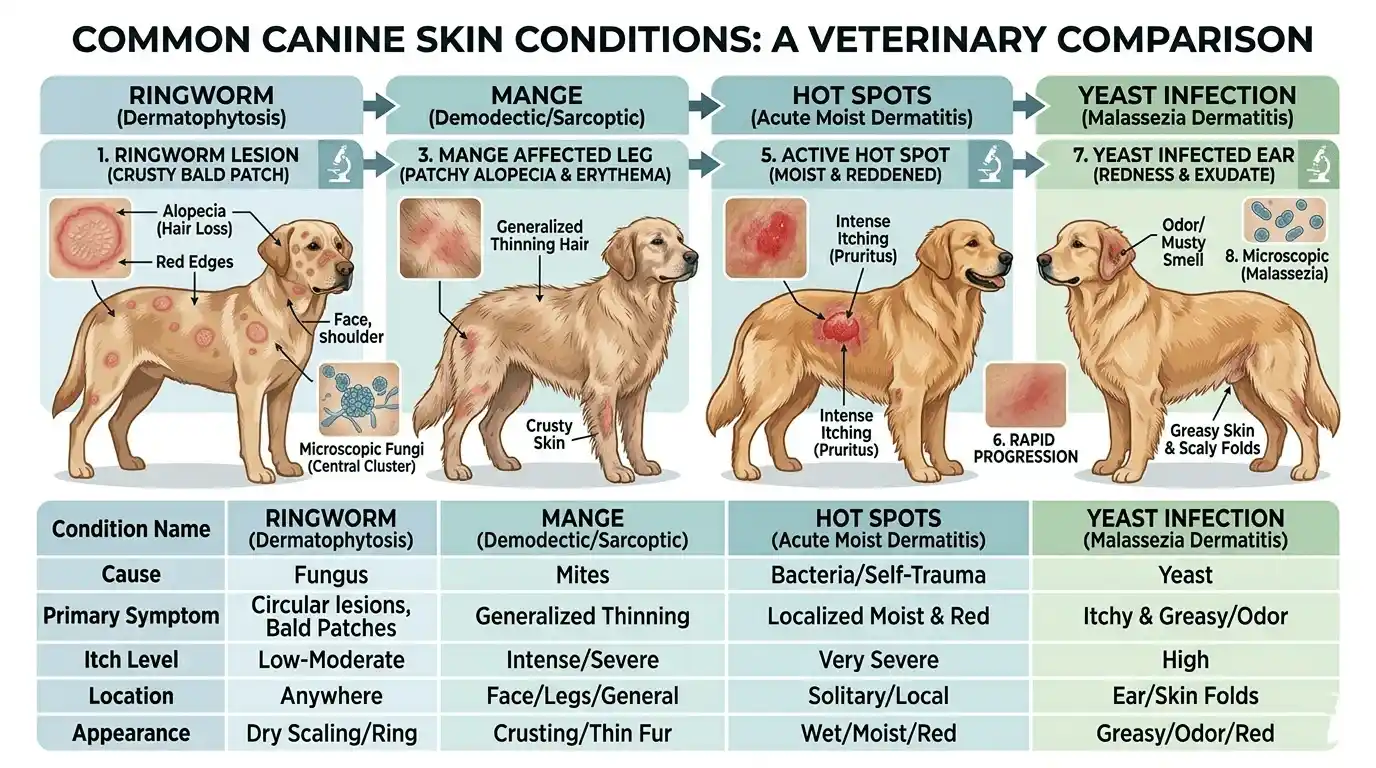 what does ringworm in dogs look like