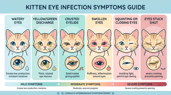 why do kittens get eye infections