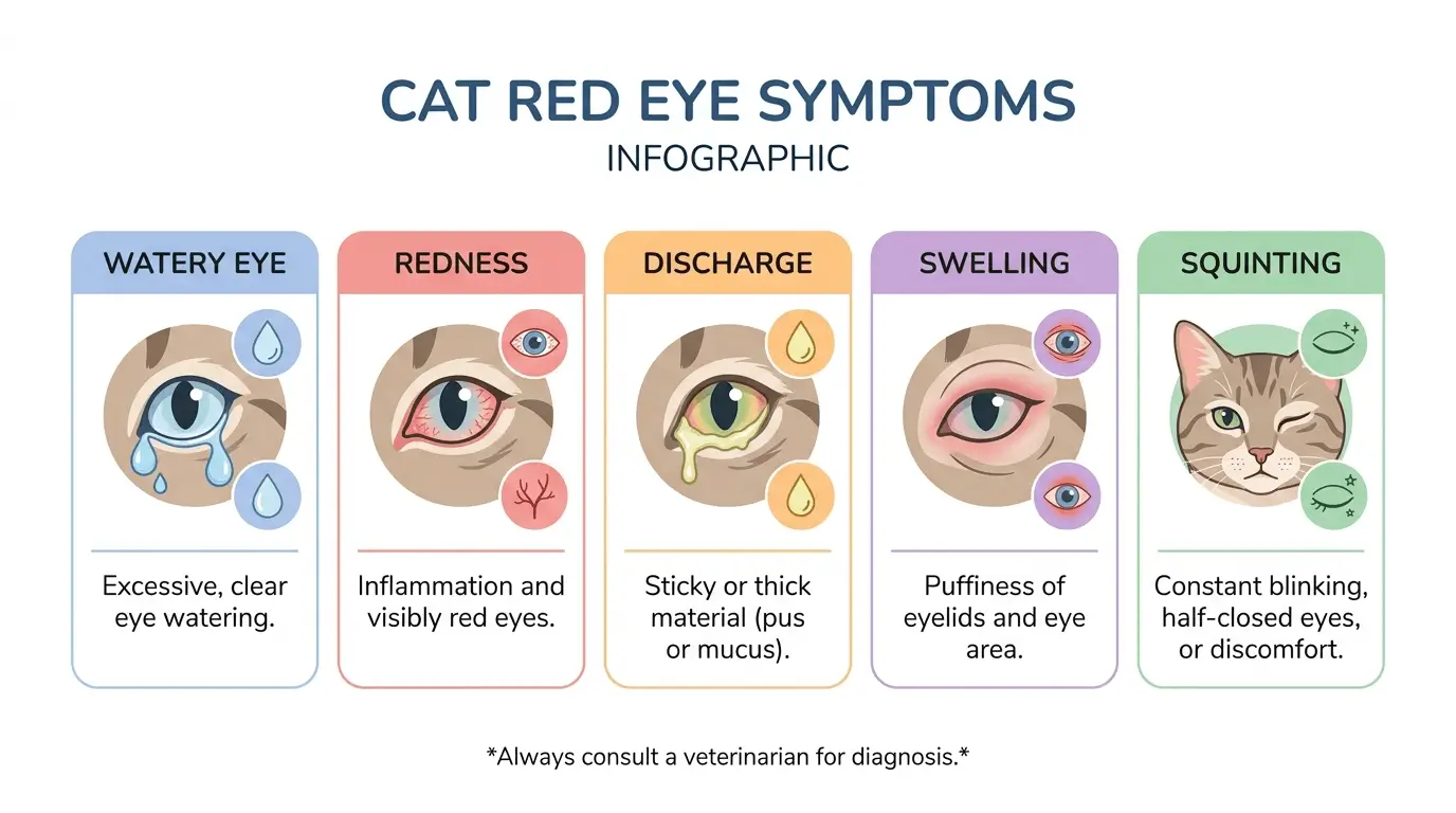 why is my cats eye red