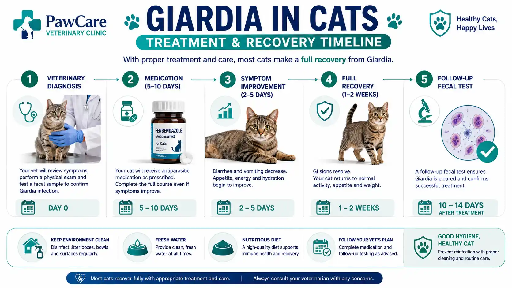 giardia in cats symptoms