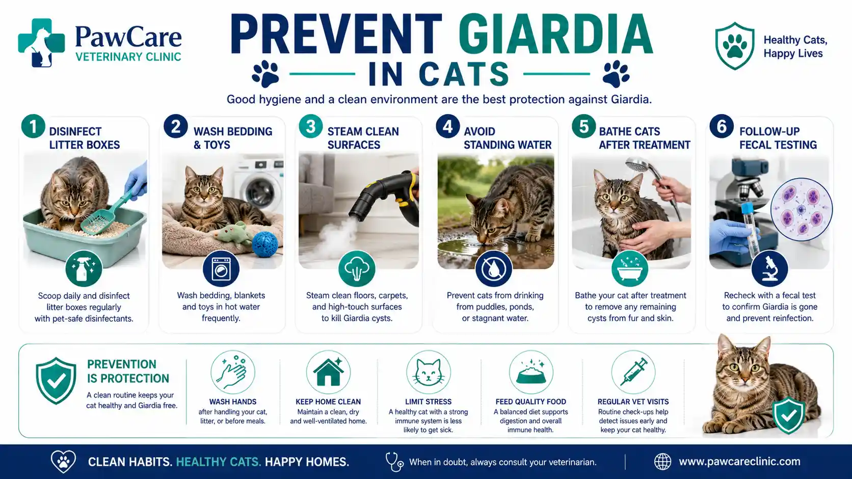 giardia in cats symptoms