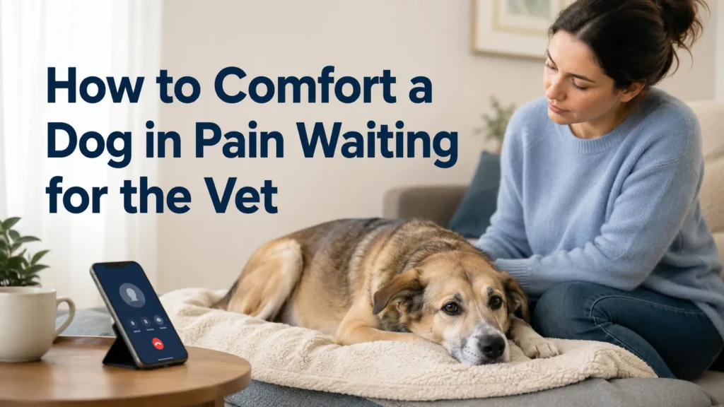 how to comfort a dog in pain waiting for the vet