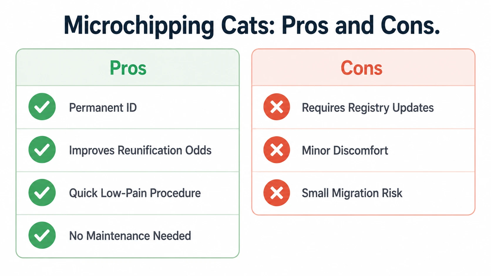 what does a microchip do for a cat