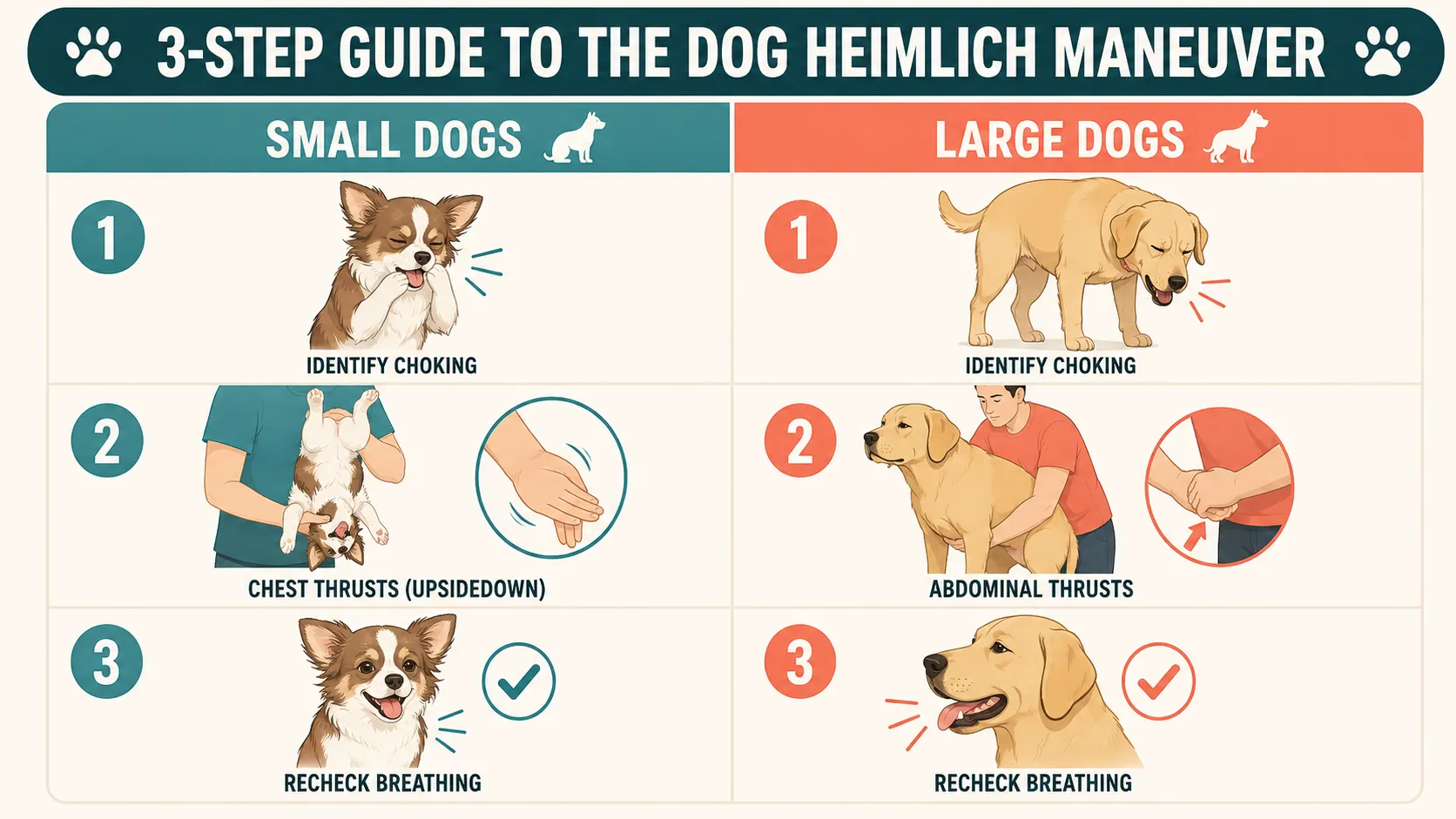 how to help a dog choking