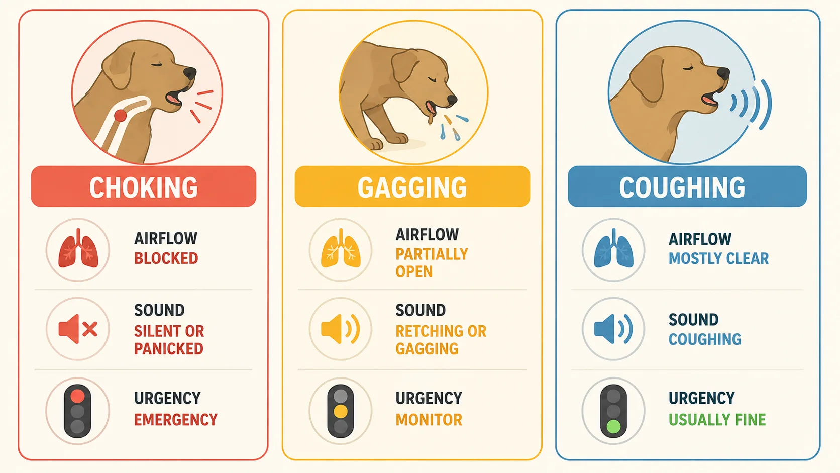 how to help a dog choking