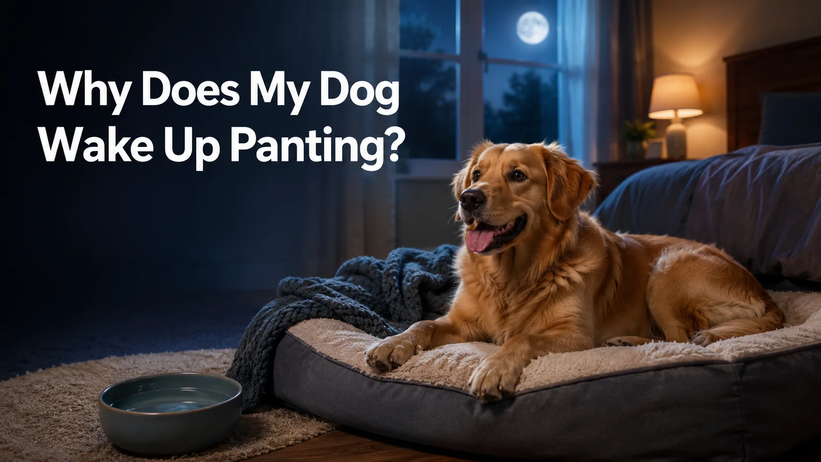 why does my dog wake up panting